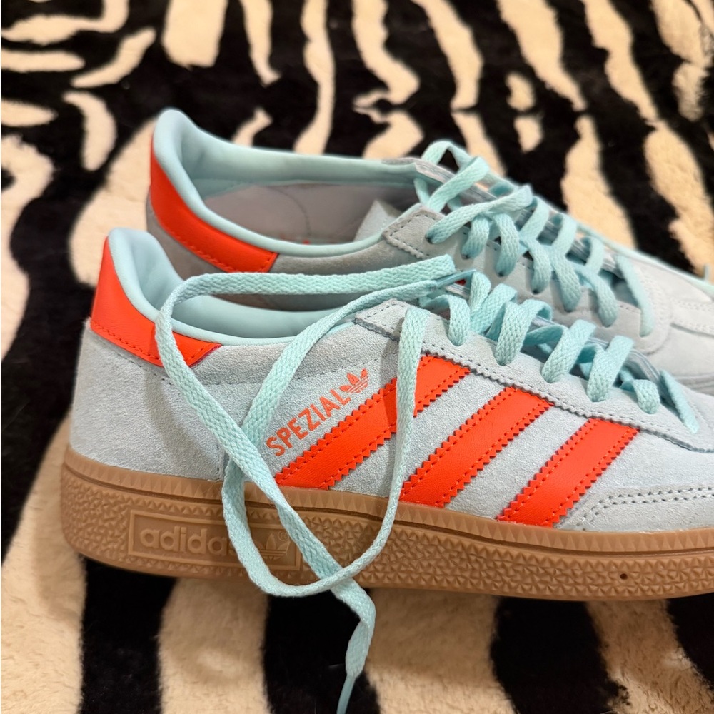 Adidas Spezial Sneakers - Light Blue and Orange